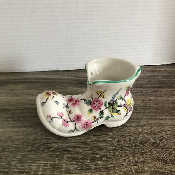Vtg James Kent Staffordshire Old Foley Ceramic Boot - Picture 1 of 11